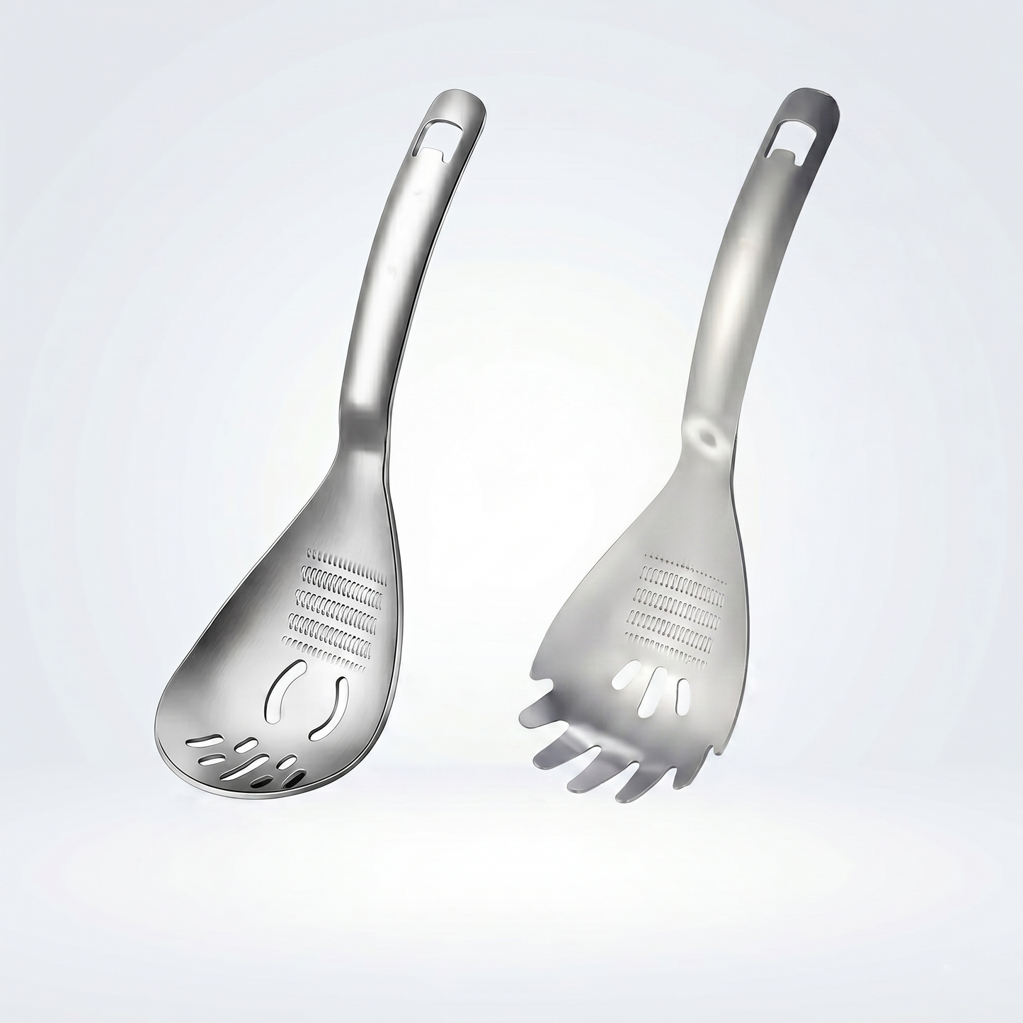 🥄Ultimate Multi-purpose Kitchen Spoon | Pro-Grade 304 Stainless Steel Grater, Masher, Pasta Server & More⭐
