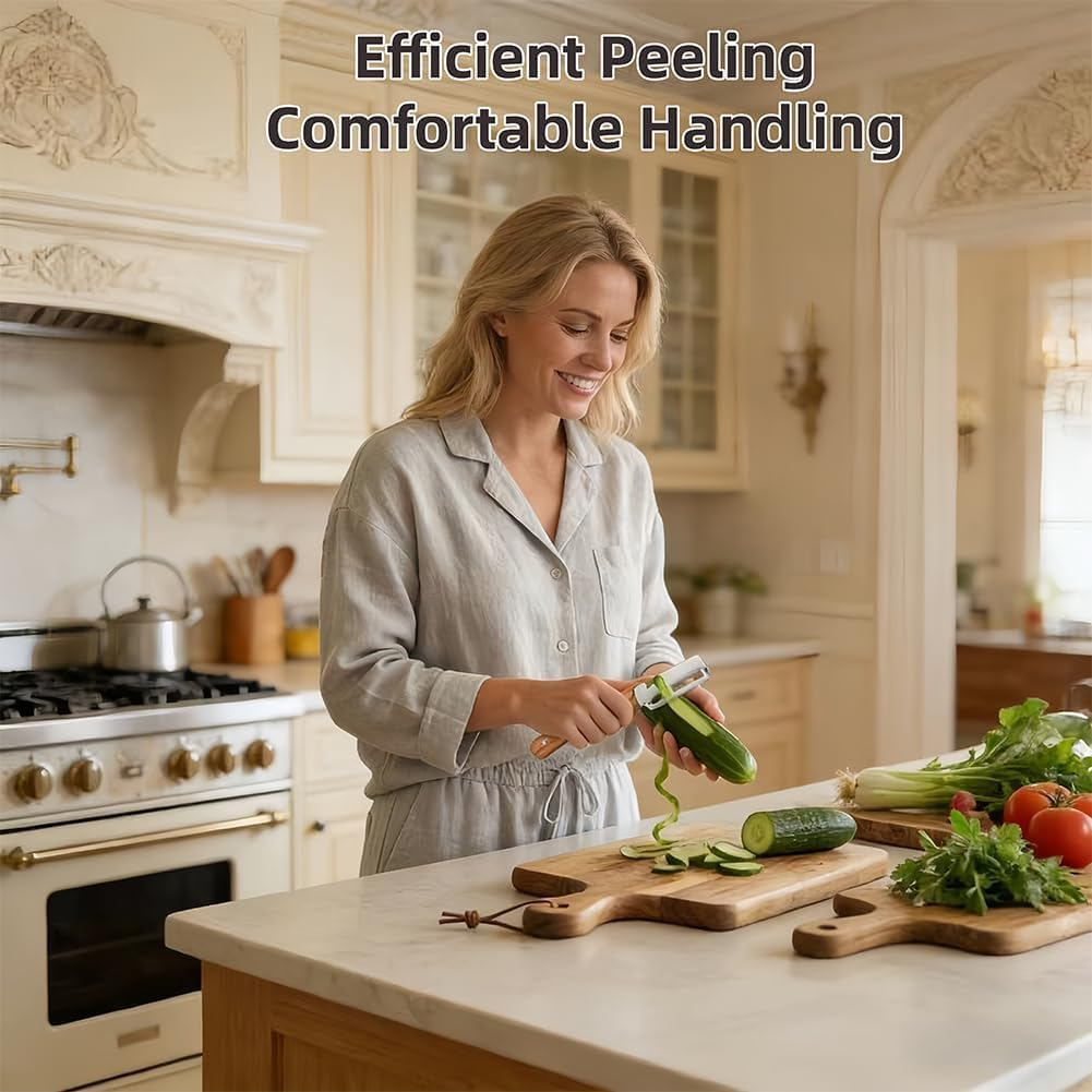 🥩Peel in Seconds – Sharp Stainless Steel Multi-Use Kitchen Peeler