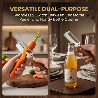 🥩Peel in Seconds – Sharp Stainless Steel Multi-Use Kitchen Peeler