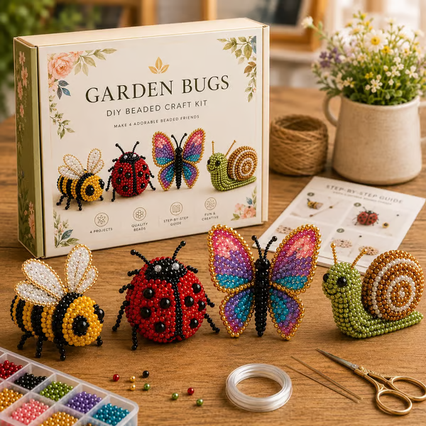 🔥🧵✨ Tiny 3D Beaded Animal DIY Kit（Unfinished Product）