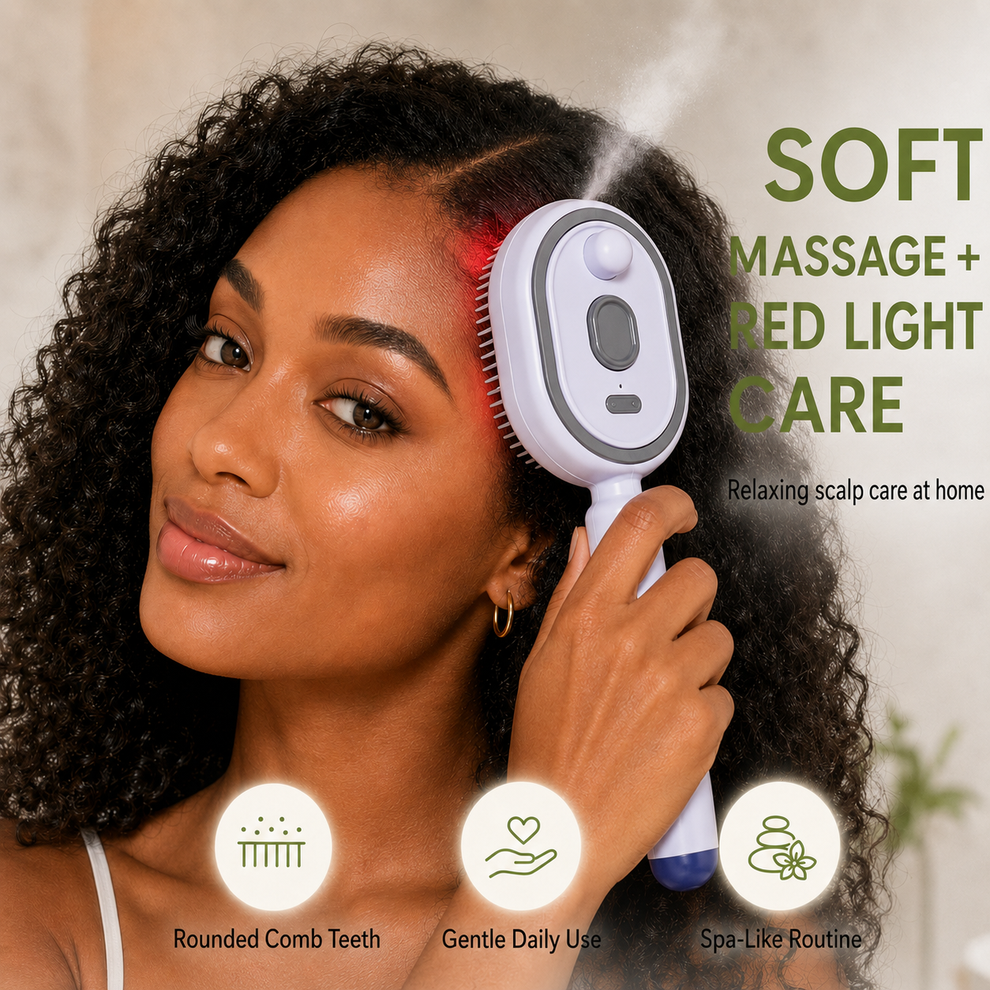 🔥Last Day 50% OFF🔥lorvryssa™ 3-IN-1 Electric Spray Air Cushion Massage Comb