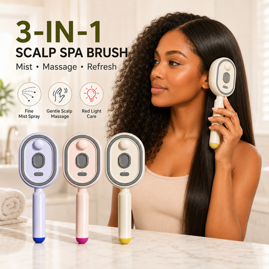 🔥Last Day 50% OFF🔥lorvryssa™ 3-IN-1 Electric Spray Air Cushion Massage Comb