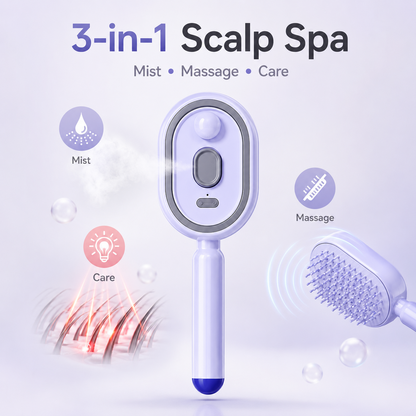 🔥Last Day 50% OFF🔥lorvryssa™ 3-IN-1 Electric Spray Air Cushion Massage Comb