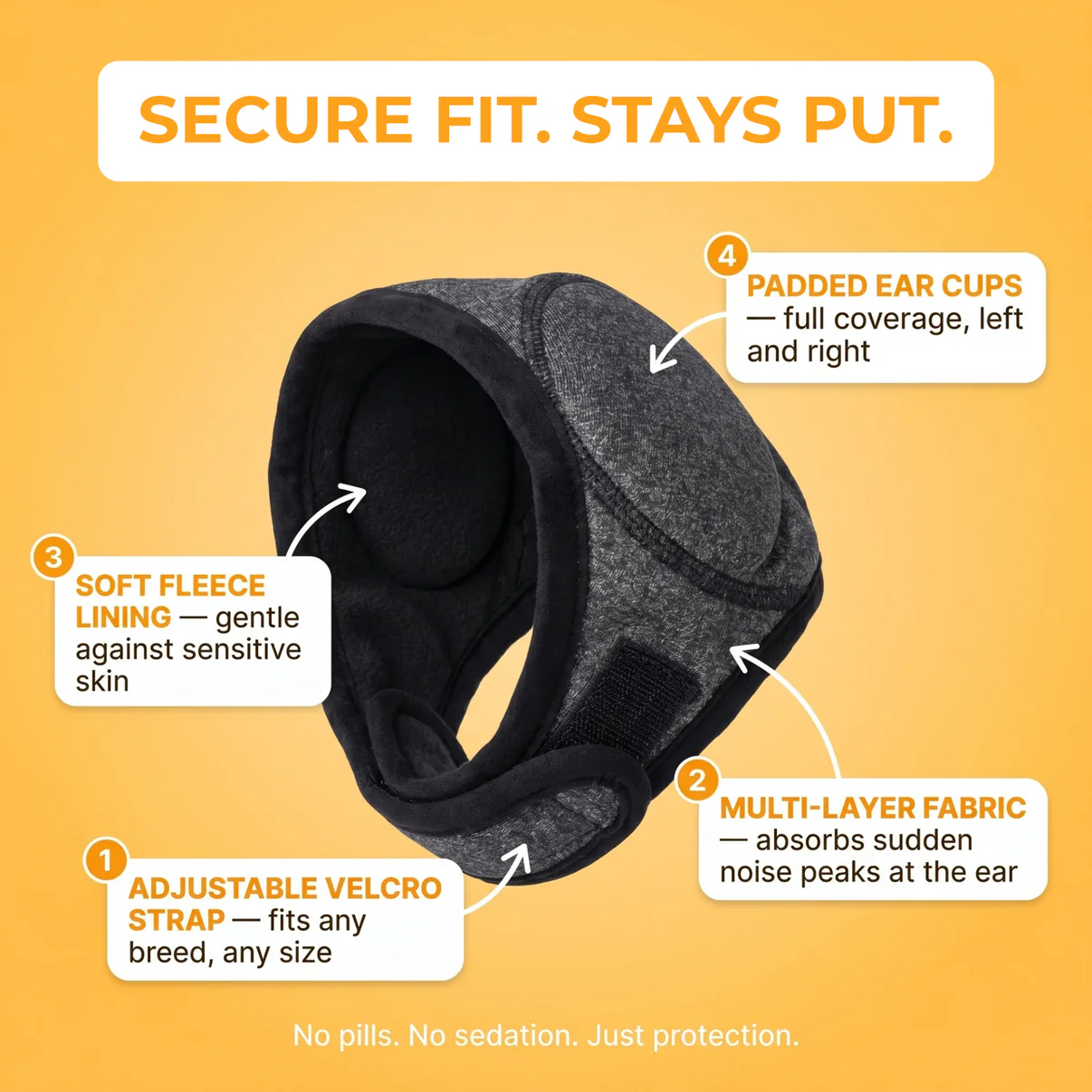 Sound-Dampening Dog Ear Wrap for Fireworks & Storm Anxiety 🐶
