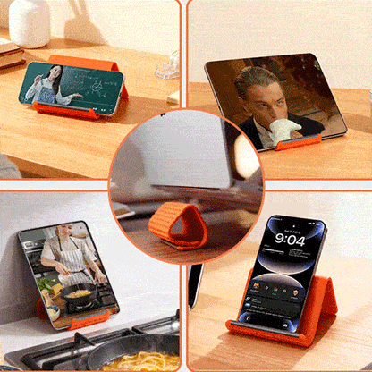 Flexible silicon  Phone holder stand, Bendable Rollable Foldable Design