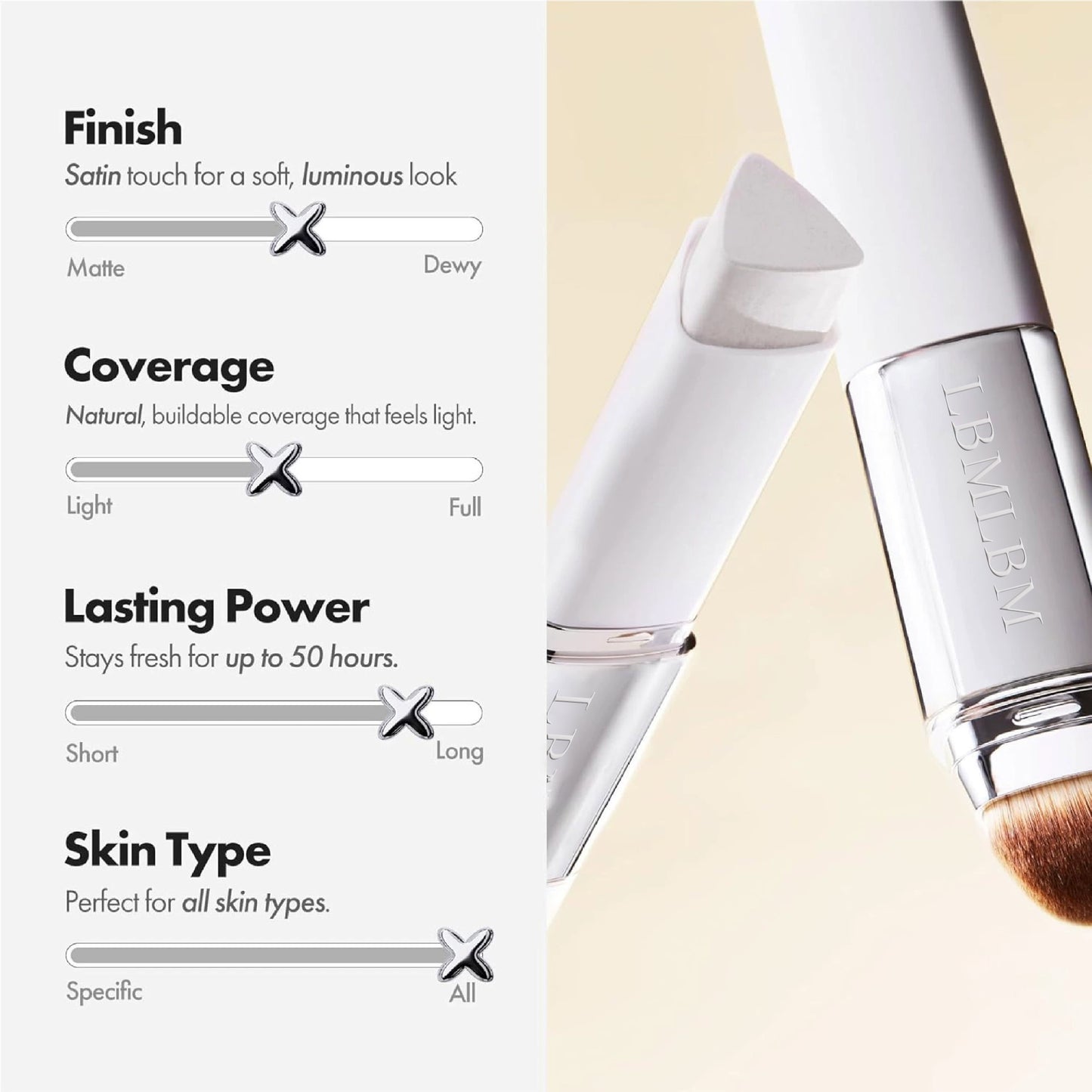 🎁 Buy 1 Get 1 FREE — Matches Your Skin Tone Instantly✨ LBMLBM Color-Changing Foundation Stick