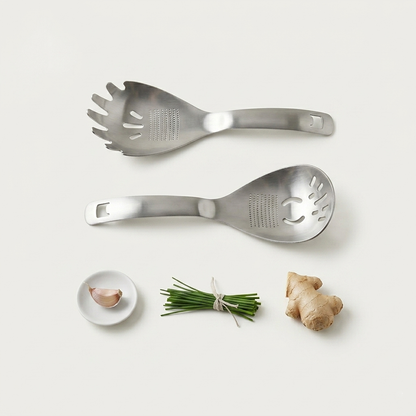 🥄Ultimate Multi-purpose Kitchen Spoon | Pro-Grade 304 Stainless Steel Grater, Masher, Pasta Server & More⭐