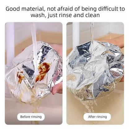 Food Container Aluminum Foil Heat-Retaining Cover(50 Pcs)