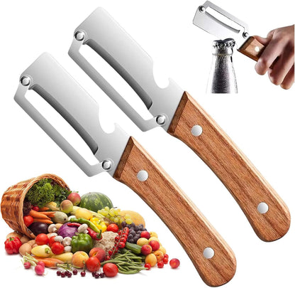 🥩Peel in Seconds – Sharp Stainless Steel Multi-Use Kitchen Peeler