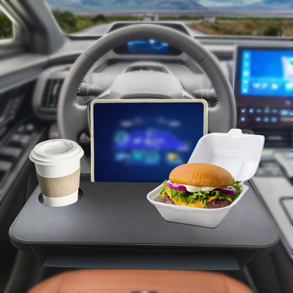 🔥Last Day 50% OFF🔥2-in-1 Steering Wheel Desk with Seat Gap Filler