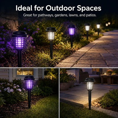 🏆LAST DAY SALE 70% OFF 🔥🏠Summer Essentials🦟Solar-Powered UV Mosquito Killer Lamp