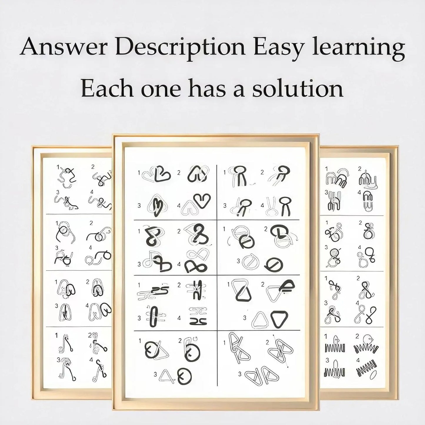 🎁 Metal Montessori Puzzle Solving
